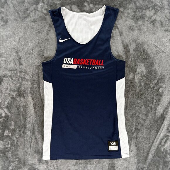 Nike USA Basketball Youth Development Reversible Jersey Adult XS Dream Team - Picture 1 of 11